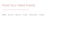 Desktop Screenshot of holdyourhandevents.com