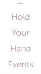 Mobile Screenshot of holdyourhandevents.com