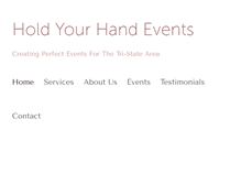 Tablet Screenshot of holdyourhandevents.com